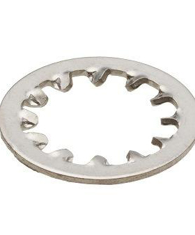 304不锈钢内齿锁紧垫圈 止动带齿垫片GB861.1 M3 4 5 6~12 10只