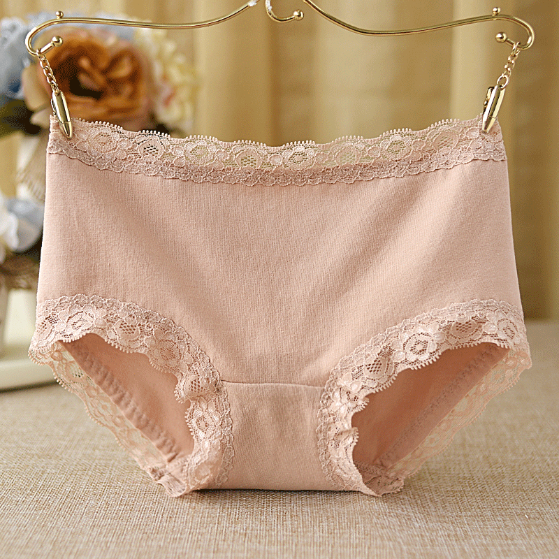 安优棉内裤女中腰纯棉裆蕾丝边棉质舒适透气大码女生三角裤春夏款,女士内衣/男士内衣/家居服,女三角裤,淘宝优惠券,粉丝福利购,淘宝优惠卷