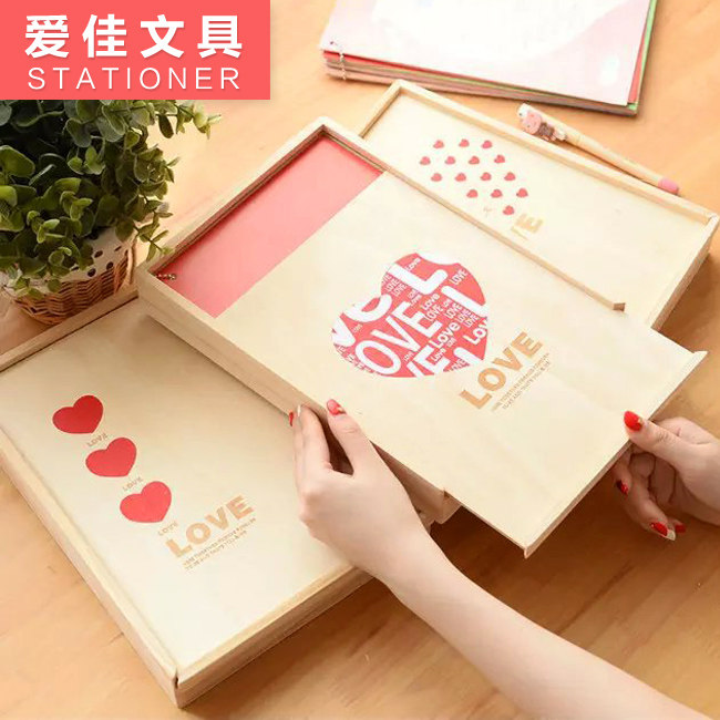 特价木盒毕业册同学录纪念留言册