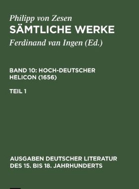 【预售】Zesen, Philipp Von; Ingen, Ferdinand Van: Samt...