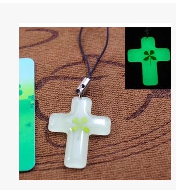礼品 夜光四叶草手机链 十字架手机链 小礼品