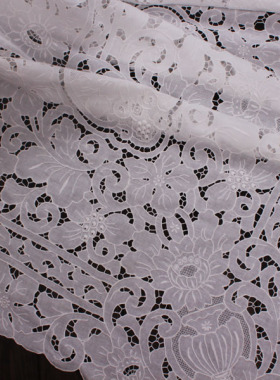 麻布满工手绣 大尺寸 床盖 260cmx285cm