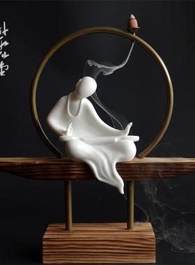 系列禅意风倒流香摆件