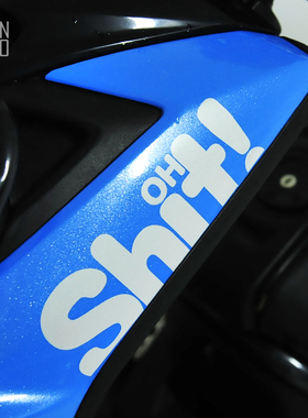 TUTU圖圖車貼 OHSHIT 汽车用品贴纸 创意贴花个性改装反光装饰贴