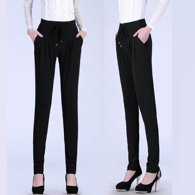 哈倫褲春秋2019新款寬松休閑潮顯瘦小腳女褲子大碼松緊腰長褲西褲在類目 女裝/女士精品, 褲子, 休閒褲中 - 來自Buy2taobao.com提供專業的淘寶代購服務