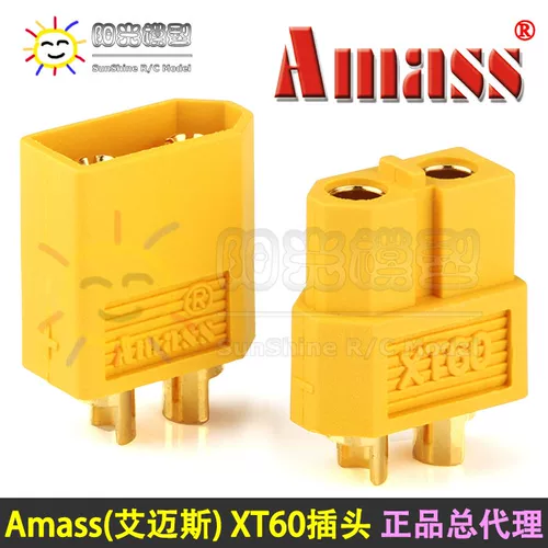 Sunshine Amass XT60 Модель модели мотор Электрическая миссия литиевая аккумуляторная заглушка -в подлинном разъеме