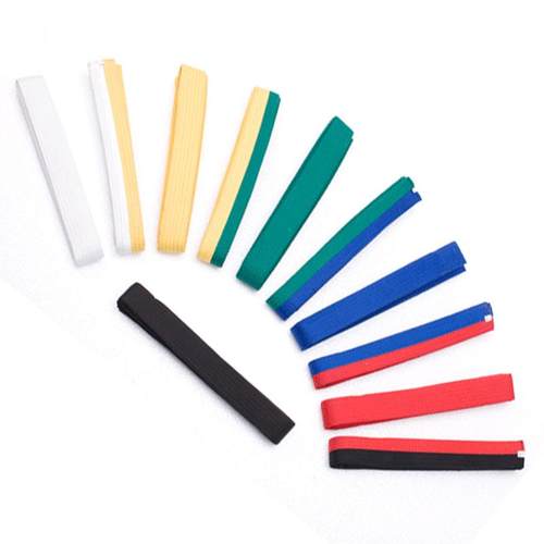 跆拳道彩色级别道带色带腰带黑带