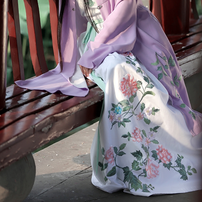 衔泥小筑汉服 女装 锦绣年华二 重工刺绣绣花下裙单件 芳若紫 白|ruв категории Женская одежда, костюм/национальная одежда/театр костюм, 汉服 - от Buy2taobao.com для оказания профессиональной услуги покупки агента Taobao