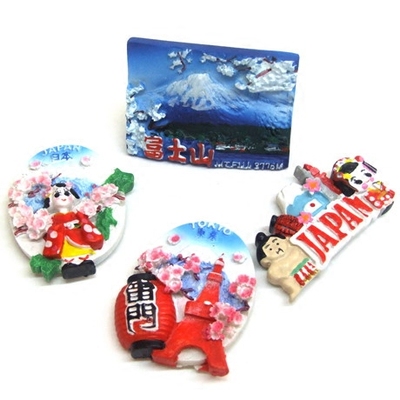 日本旅游纪念品 东京铁塔富士山雷门相扑歌舞伎磁性创意冰箱贴