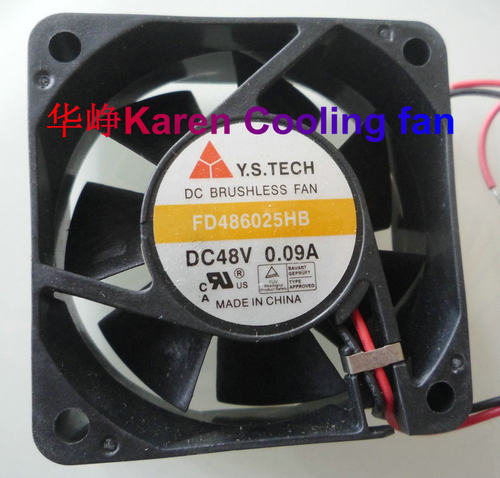 全新原装Y.S TECH元山FD486025HB 6025 48V 0.09A 变频器风扇HZDO