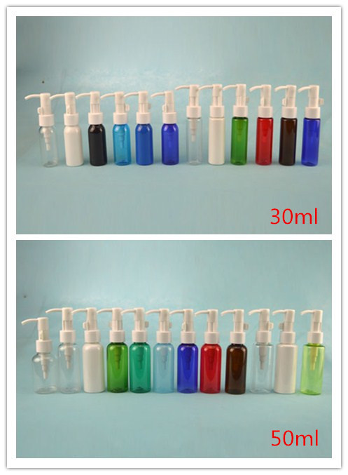 30ml 50ml彩色韩式油泵 乳液按压瓶化妆品瓶子卸妆油专用瓶油泵瓶