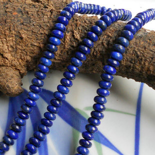 青金石算盘珠3*5/4*6/5*8mm算盘珠青金石散珠子 diy材料配件