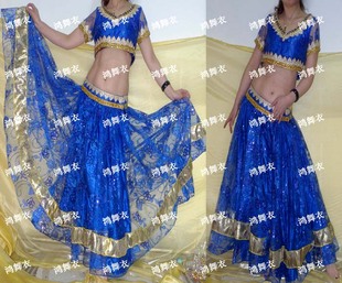 民族服装 演出服装 印度舞 印度1432舞蹈服装 鸿舞衣推荐