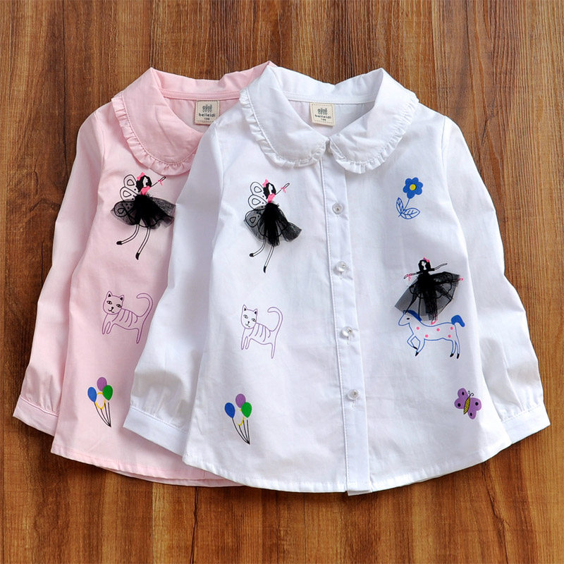 Chemise fille à manche longue - Ref 2087439 Image 1