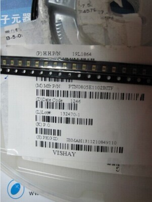 Thin FilmResistorVISHAY080511K 0.1% 薄膜电阻PTN0805E1102BTTF