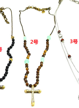 饰品木珠图片数字项链特价