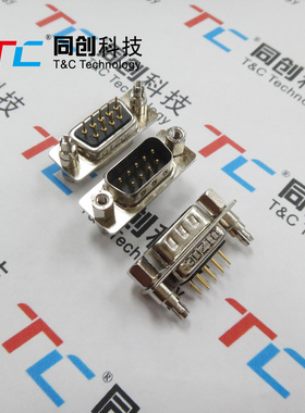 OMRON/欧姆龙 XM2E-0940-112L DP 9P 公头带鱼叉 180度直插焊板