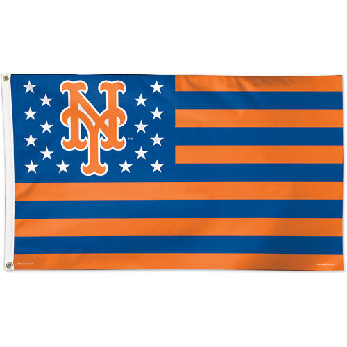 纽约大都会美国国旗版星条旗帜 new york mets flag 棒球球迷旗帜