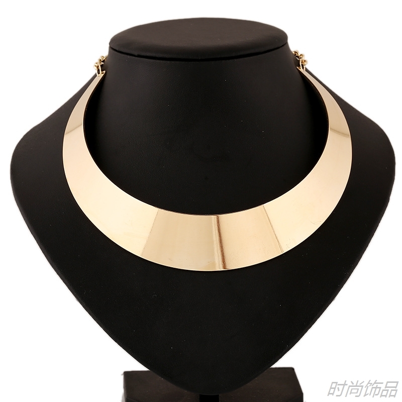 fashion golden metal short Necklace women jewelry项链女饰品|msdalam kategori Aksesori/Barang Kemas Fesyen, kalung - dari Buy2taobao.com untuk memberikan perkhidmatan ejen Taobao profesional membeli
