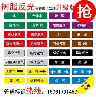 反光流向箭头标安全管路不干胶