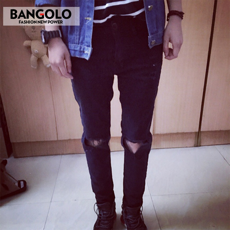 Jeans pour adolescent pieds Slim pour printemps - Ref 1470138 Image 3