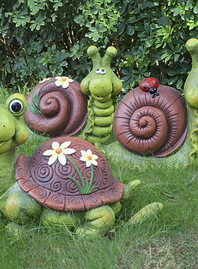 卡通蜗牛庭院幼儿园造景工艺摆件