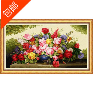 尚美绒绣 毛线绣 半针绣 绒线绣 静物系列 群芳争艳(大)正品