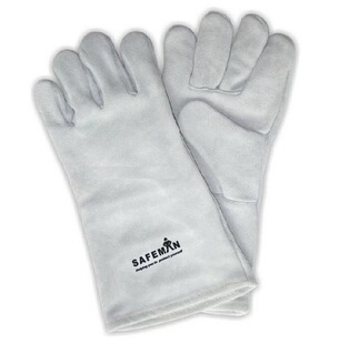 全皮二层加厚电焊手套（一等）EN388EN407焊工作业耐高温3540cm