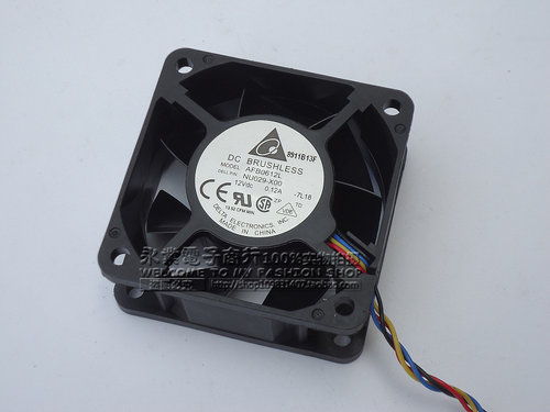 原装台达 AFB0612L 12V 0.12A 6CM 6025 4线PWM散热风扇NU029-X00