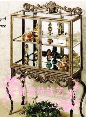 ygz005欧式铁艺精品展柜书架古董