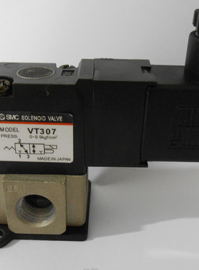 SMC高频阀VT307-5D-02-F VT307-4D-02两位三通电磁阀AC220v DC24v
