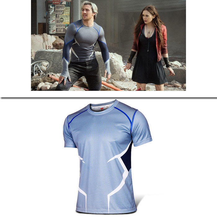 超级英雄Quicksilver 快银短袖T恤 复联盟2周边 X战警 绯红女巫|ruв категории плесень играть/Аниме/вокруг/cos/настольные игры, Косплей одежды/реквизит/услуги, Косплей мужской одежды - от Buy2taobao.com для оказания профессиональной услуги покупки агента Taobao
