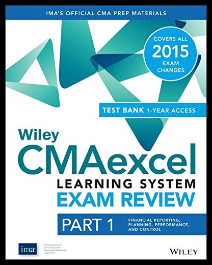 【预售】Wiley Cmaexcel Learning System Exam Review 2015 +