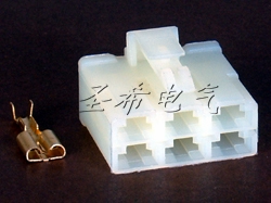 DJ7062A-6.3-21/6孔护套连接器灯座端子插针汽车接插件171898-1