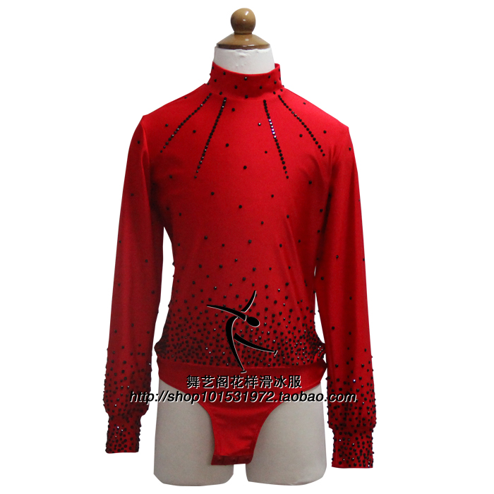 舞艺阁儿童花样滑冰服装溜冰服训练服表演服滑冰服男款HBF1182