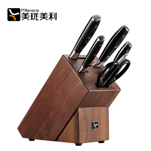 美珑美利 龙渊6件套 菜刀套装 大马士革钢刀具套装 厨房套刀