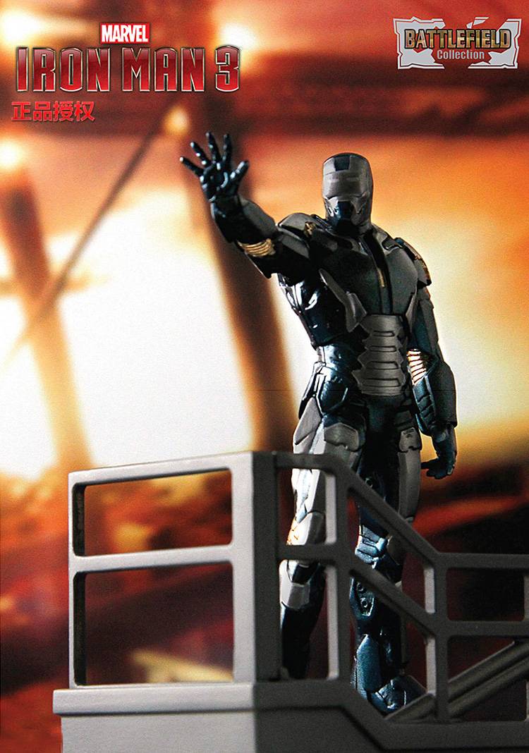 漫威 钢铁侠 3英寸超级英雄战地情景系列 mark 40 猎枪 成品盒蛋