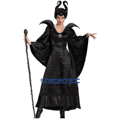 现货Cos 服装 沉睡魔咒 玛琳菲森 Maleficent Cosplay服战袍披风