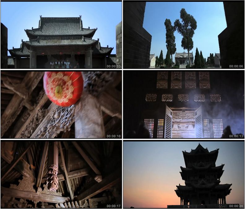 名胜古迹山西后土祠高清实拍视频素材
