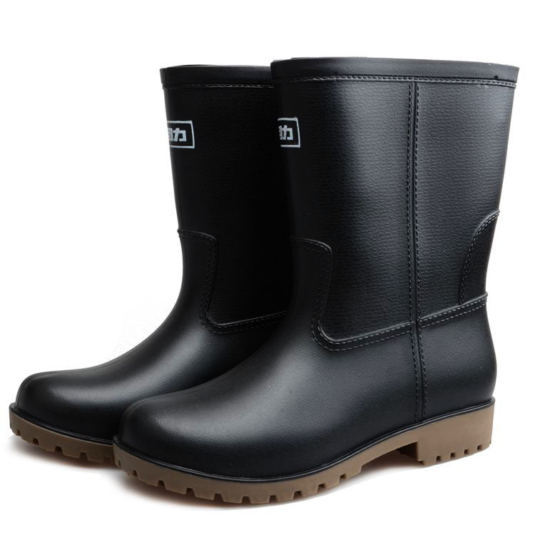 Chaussures - bottes caoutchouc homme pour printemps - semelle tendon - Ref 963983 Image 1