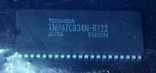 全新东芝2125XH电视机CPU  TMP47C834N-R122 中央微处理电路