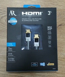 HDMI 1.8米 线 RESEARCH 黄金系列 ACOUSTIC 1440P 美国AR