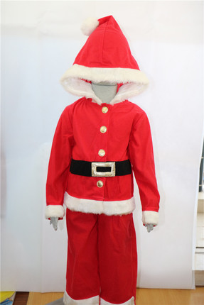 cosplay圣诞老人长款节日服装原单外贸santa 上衣+裤子（特价）