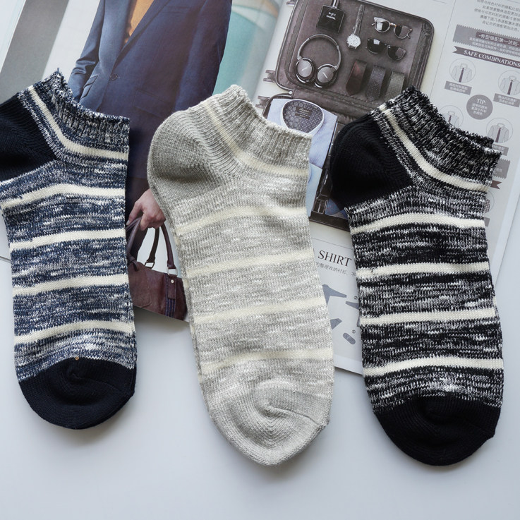 10双包邮！含棉量高日系复古混织条纹低帮纯棉线粗针男士船袜袜子在类目 女士内衣/男士内衣/家居服, 短袜/打底袜/丝袜/美腿袜中 - 来自Buy2taobao.com提供专业的淘宝代购服务