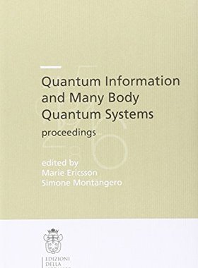 【预订】Quantum Information and Many Body Qu...