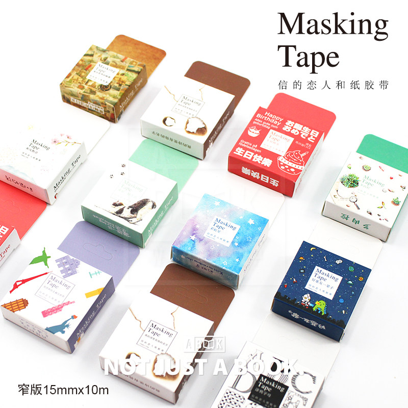 一本家 信的恋人 清新可爱 日版手账和纸胶带 mt15mm*10m窄版