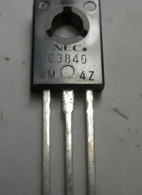 NEC 小功率三极管 2SC3840 C3840 1A 600V TO-126 拆机 测试好