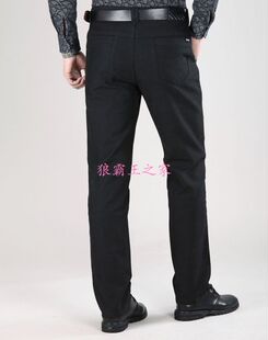 利家休闲裤子男装2DXK0051Y和2Y秋冬款直筒型弹性氨纶折扣特