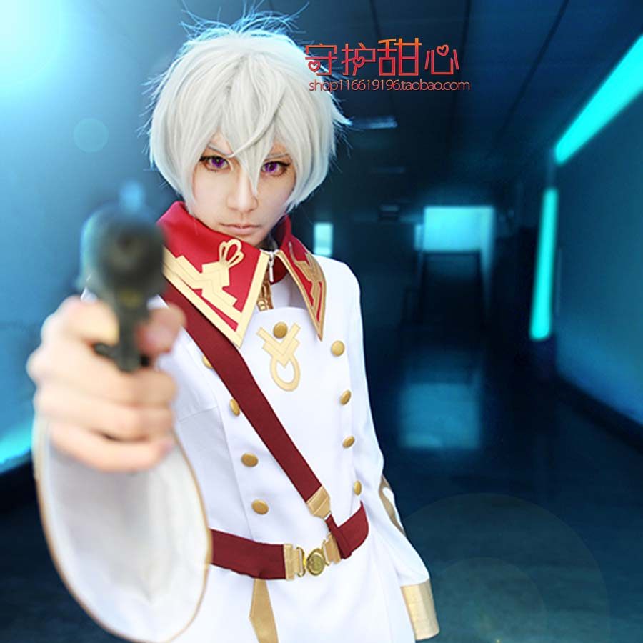 包邮甜心家革命机valvrave艾尔埃尔夫白色短发翻翘cosplay假发