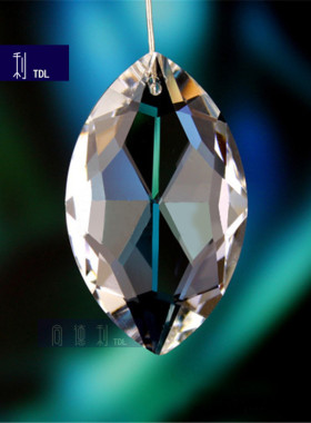 水晶50mm珠帘灯饰挂件吊坠diy